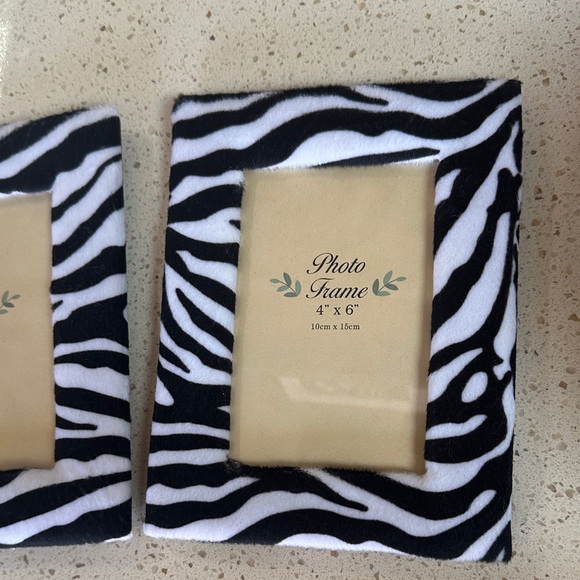 Zebra Print Photo Frame Set - Picture 3 of 5